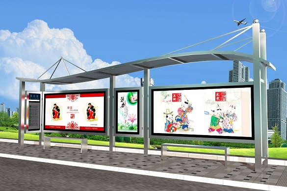 不銹鋼站臺(tái)燈箱