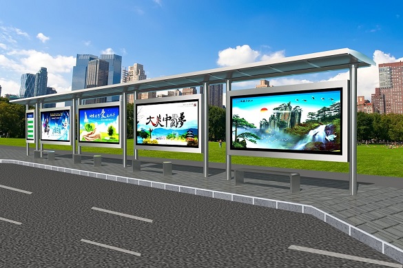 不銹鋼公交站臺(tái)