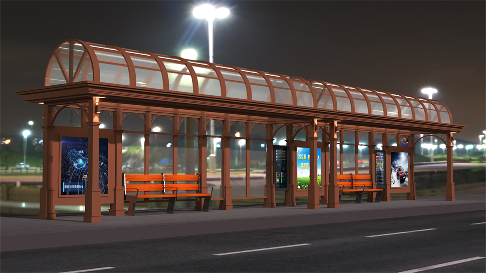智能候車亭/戶外智能公交車站//公交站臺廠家